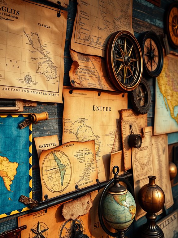 antique cartography art collection