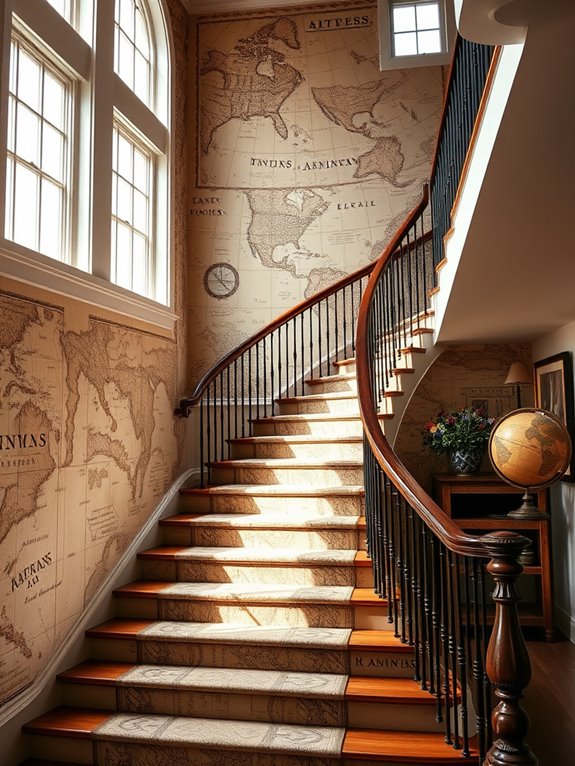 antique cartography wall decor