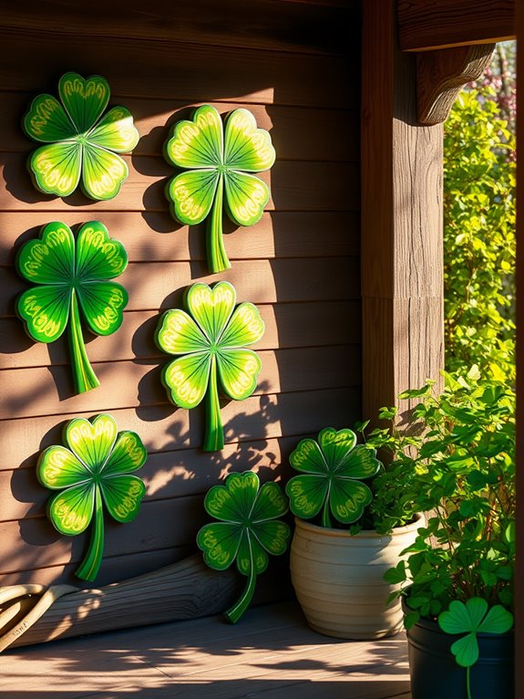 artisan clover wall decor