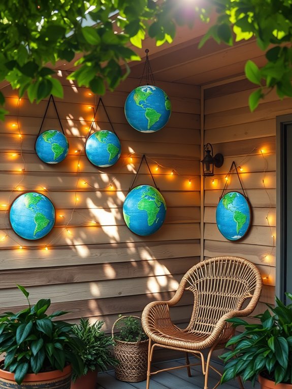 artisan made globe decor