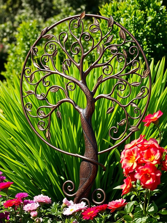 artistic metal tree design