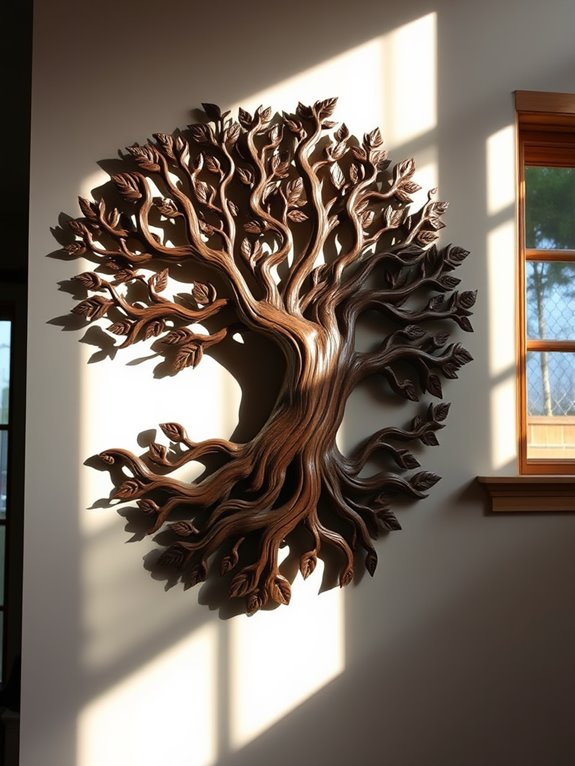 artistic wooden life symbol