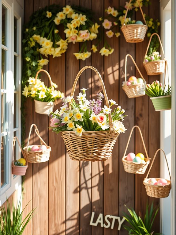 attractive woven container arrangements