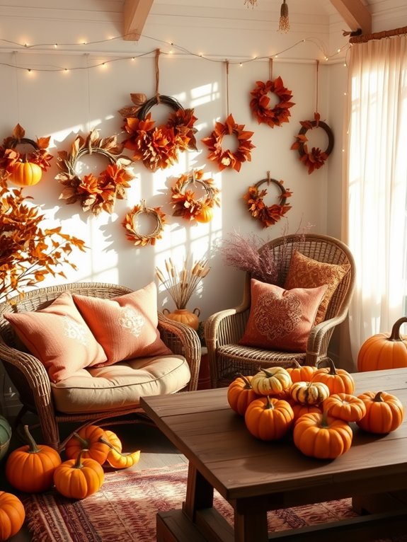 autumn inspired pumpkin decorations
