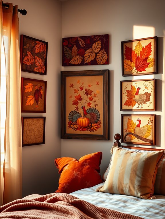 autumn themed decorative artwork
