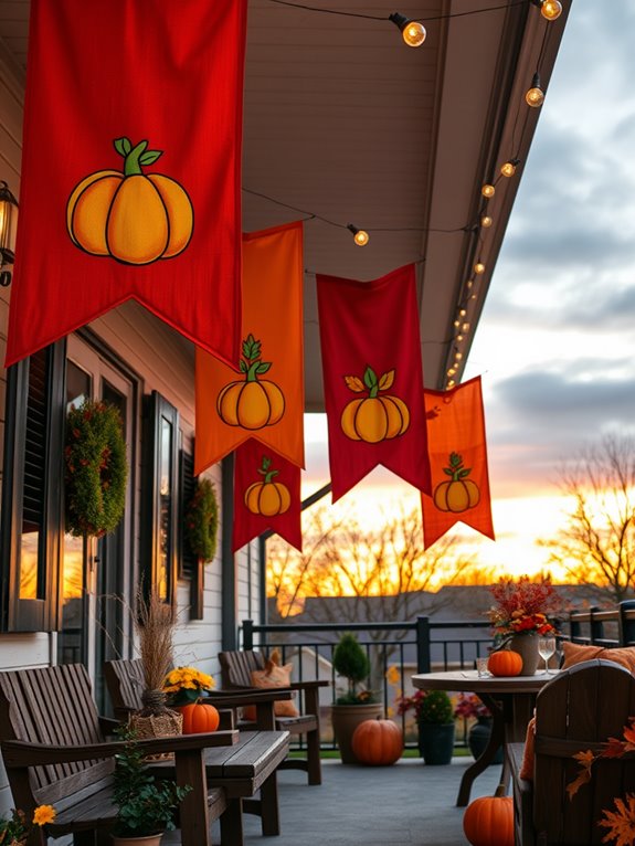 autumn themed decorative banners