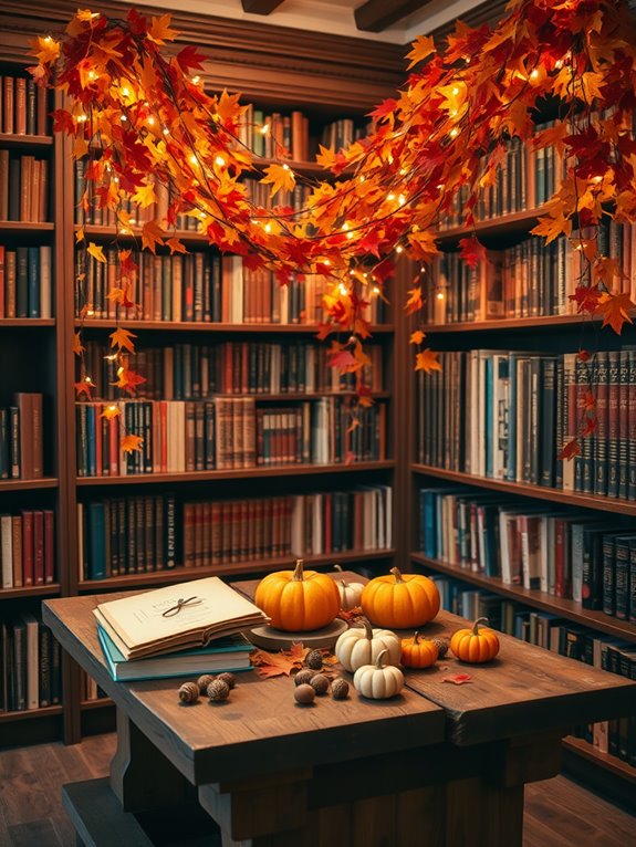 autumn themed decorative garlands