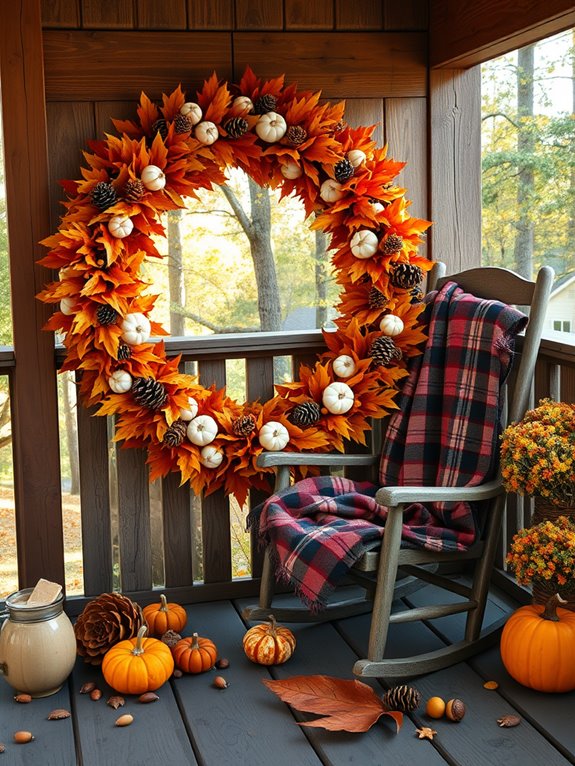 autumn themed rustic wreaths