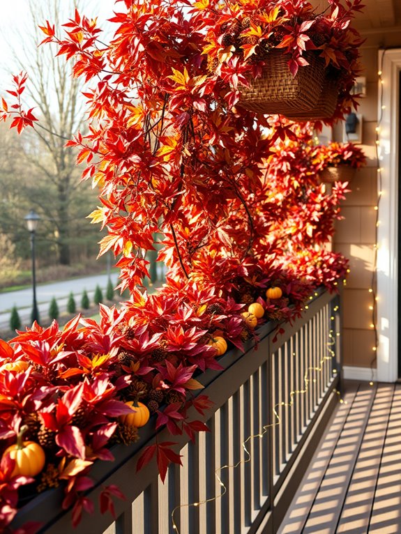 autumn themed seasonal planters