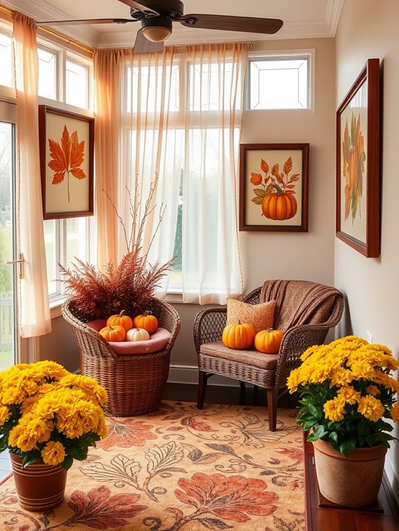 autumnal agricultural design patterns