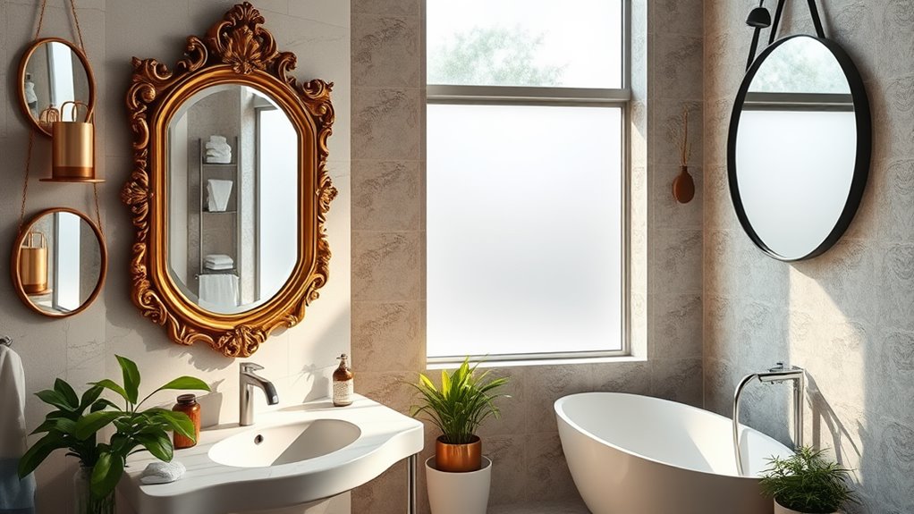 bathroom mirror decor ideas