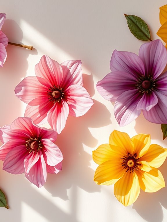beautiful floral wall stickers