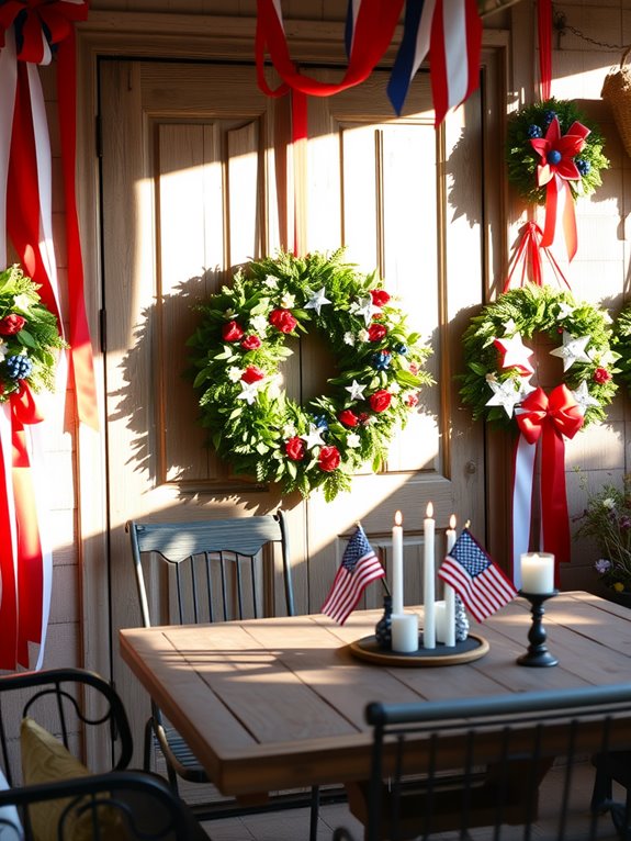 beautiful seasonal door decor