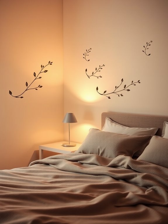 bedroom ambiance with accents