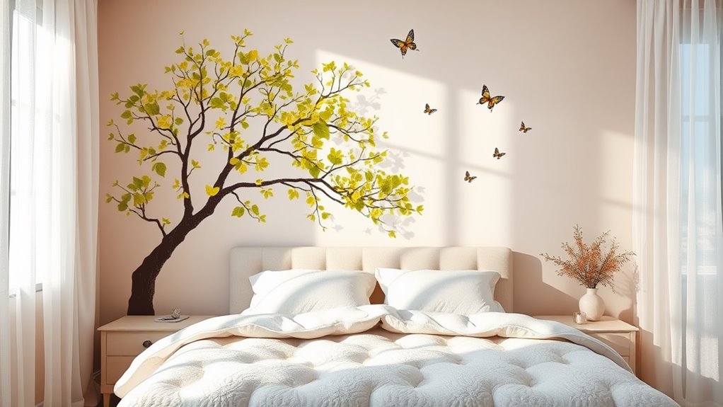 bedroom wall art stickers