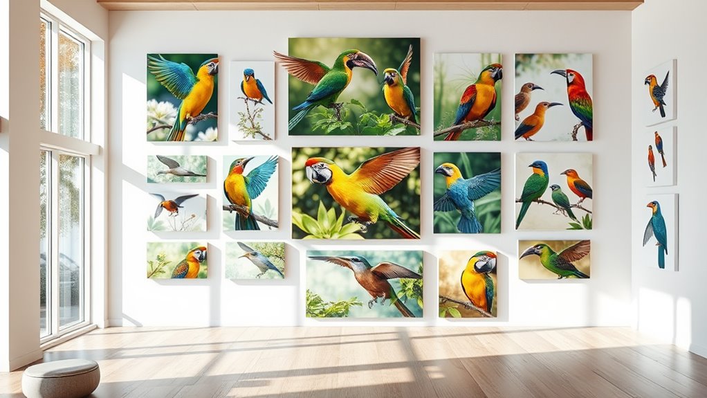 bird themed wall art
