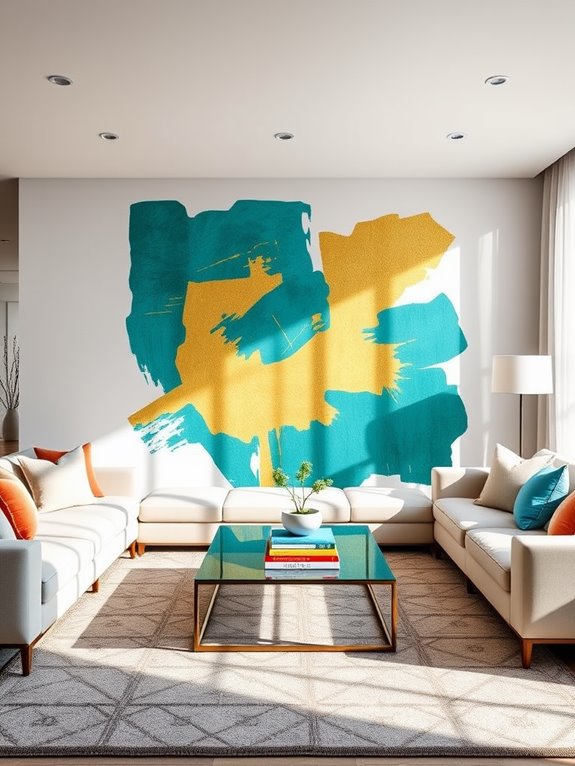 bold art enhances space