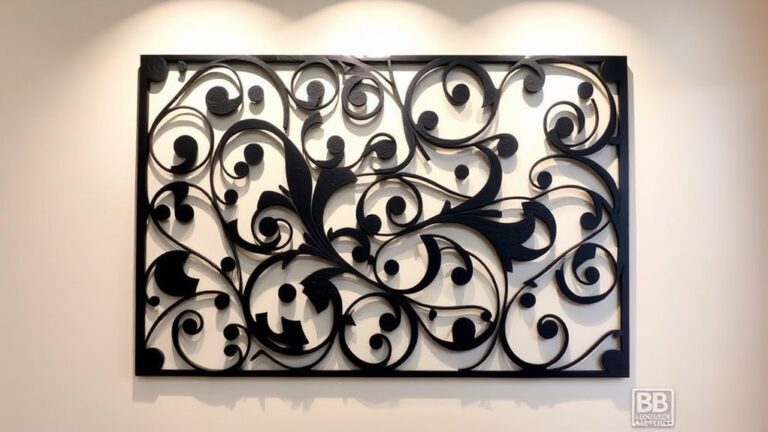 bold black metal decor