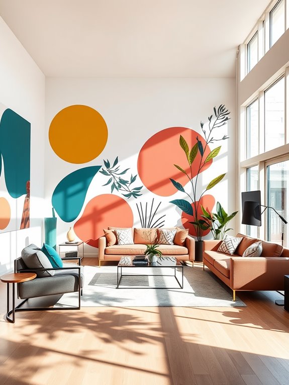 bold graphic statement wall