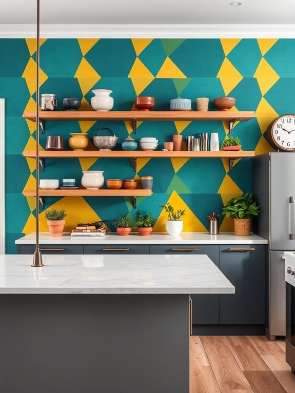bold wallpaper statement wall