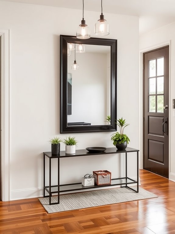 boldly decorate your entryway
