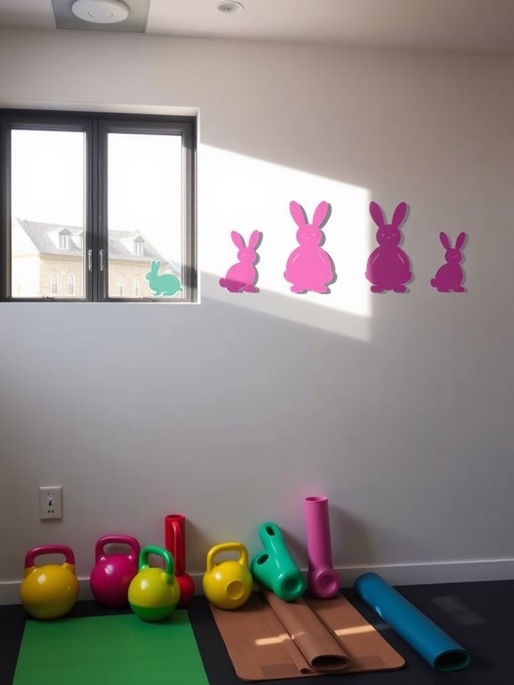 bunny silhouette stencil designs