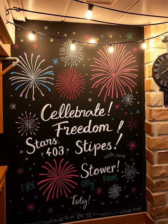 chalkboard for holiday messages
