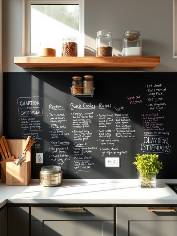 chalkboard paint for recipes