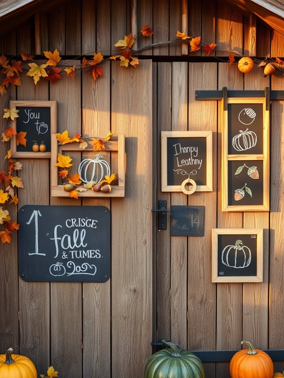 chalkboard themed decorative elements