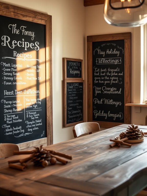chalkboards add personal flair