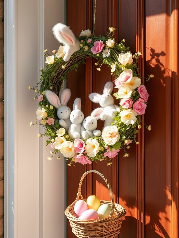 charming decorative bunny wreaths
