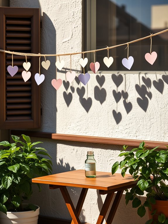 charming decorative heart string