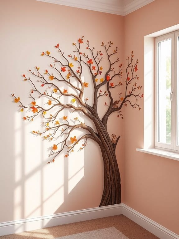 charming forest themed wall decor