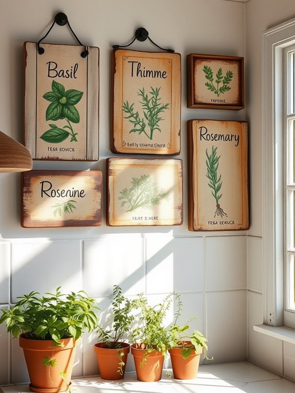 charming retro garden markers