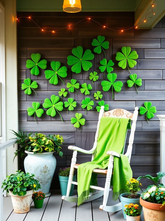 charming shamrock decor art