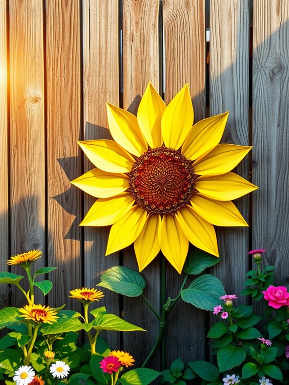 charming sunflower garden decor