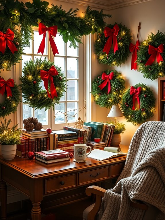 cheerful wreaths for decor