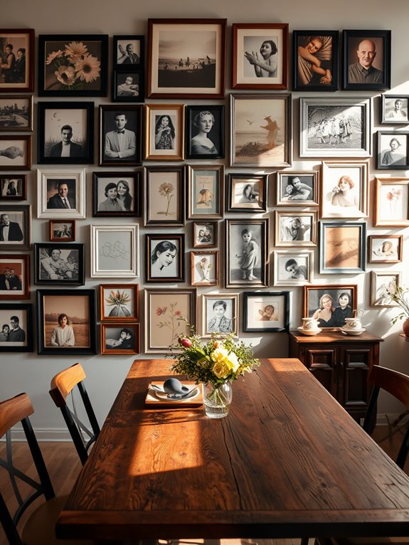 cherished memories displayed creatively