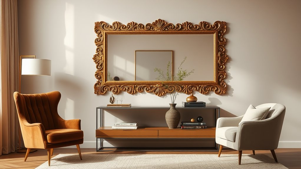 chic long mirror decor