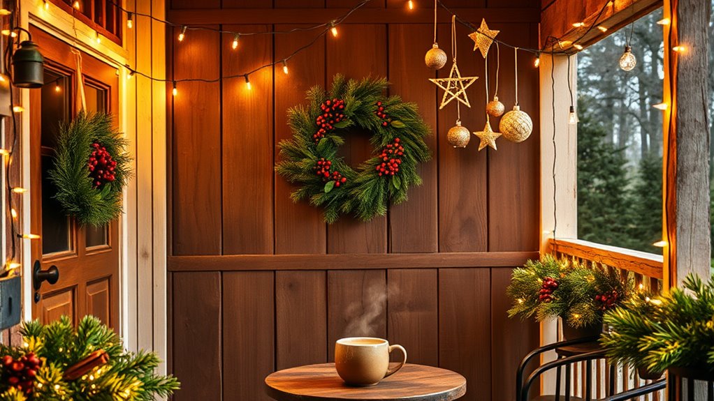 christmas back porch decor