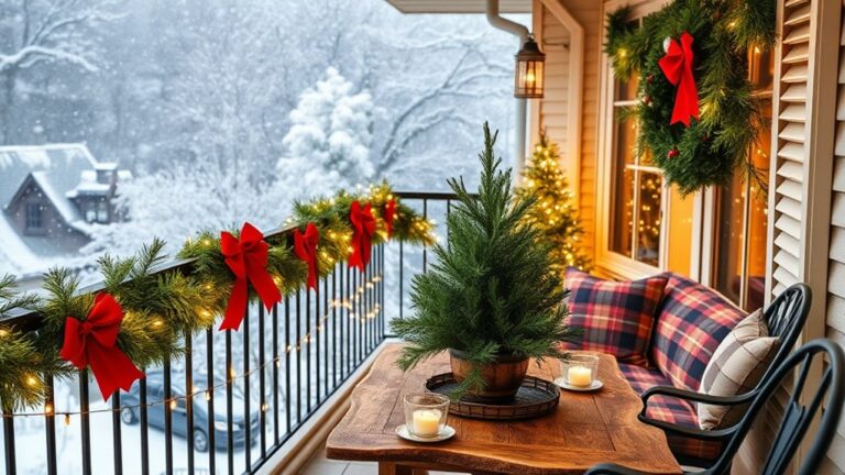 christmas balcony wall decor