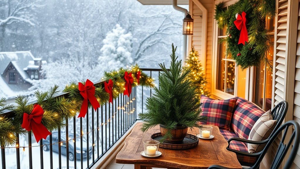 christmas balcony wall decor