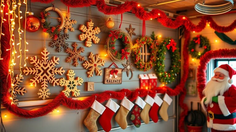 christmas garage wall decor