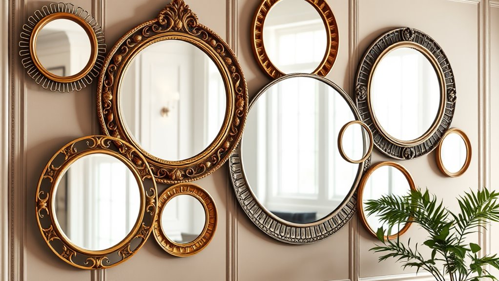 circle mirrors for decor