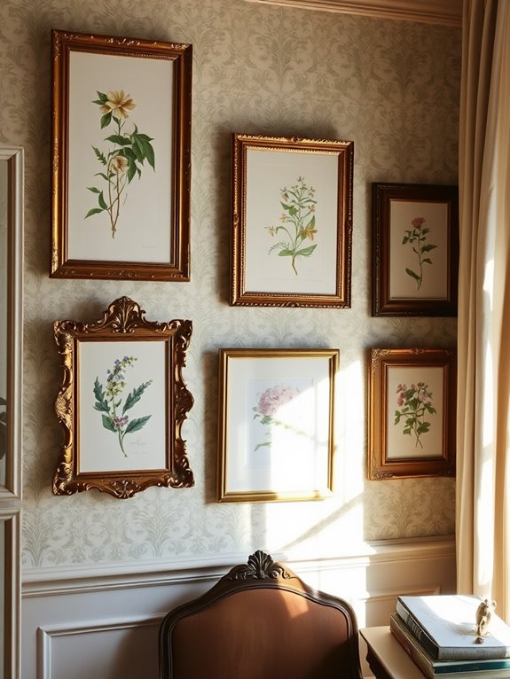 classic floral illustrations collection