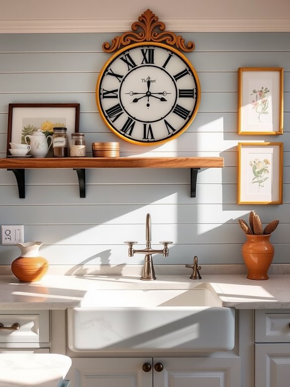 clock as design centerpiece