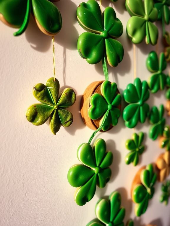 clover themed decorative wall art