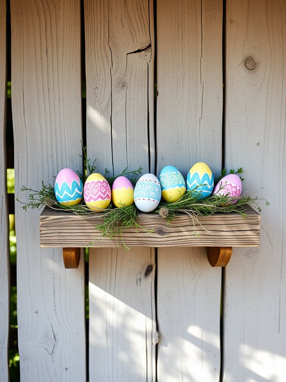 colorful decorated egg showcase