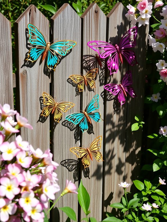 colorful decorative butterfly art