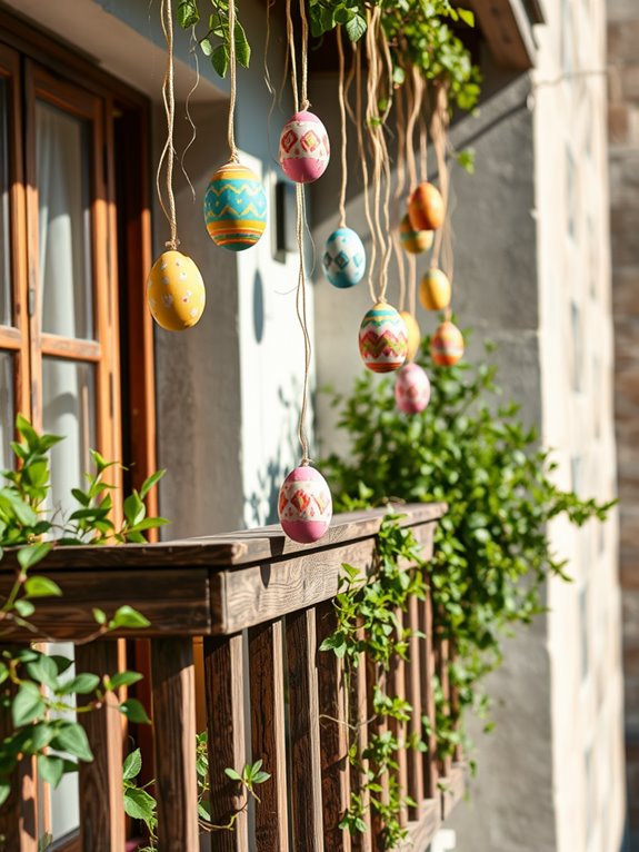 colorful decorative egg ornaments
